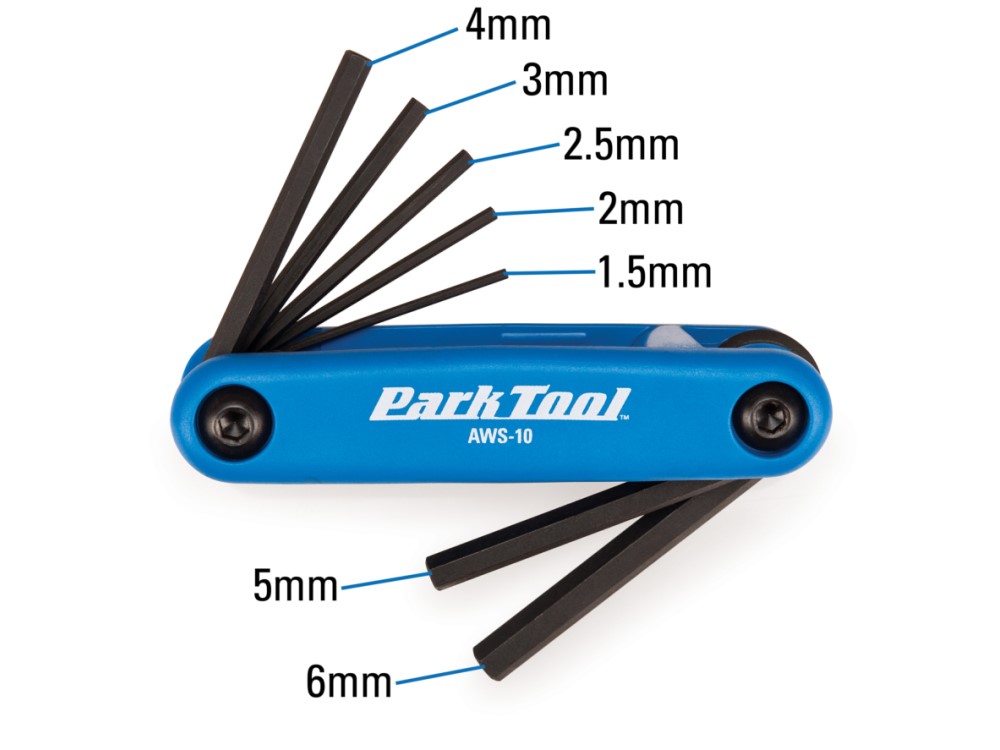 Park Tool AWS-10 Fold-up Hex Wrench Set: 1.5mm to 6mm 3 Park Tool AWS-10 Fold-up Hex Wrench Set: 1.5mm to 6mm - Image 3