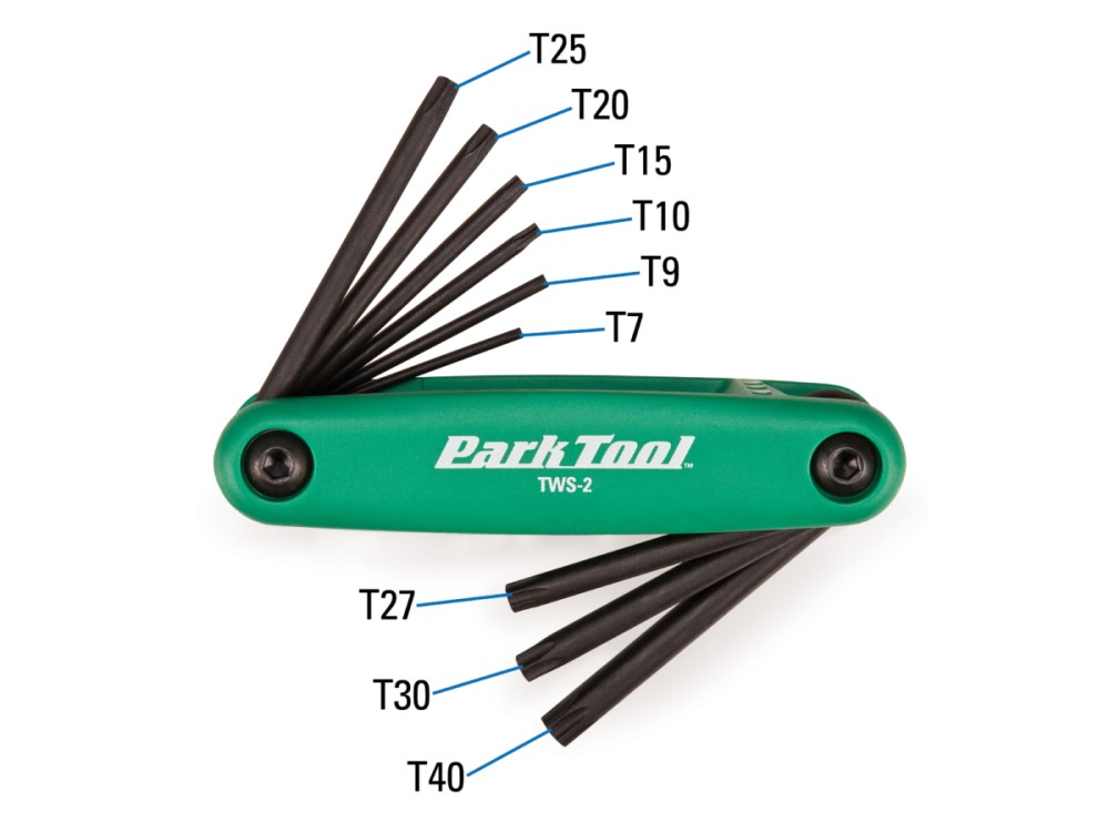 Park Tool TWS-2 Fold-up Torx Wrench Set 2 Park Tool TWS-2 Fold-up Torx Wrench Set - Image 2