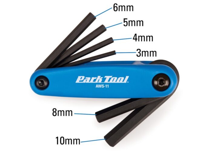 Park Tool Fold-up Hex Wrench Set:  3mm to 6mm, 8mm, 10mm