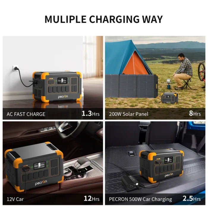 PECRON E1000LFP Portable Power Station 1800W 1024Wh 17 PECRON E1000LFP Portable Power Station 1800W 1024Wh