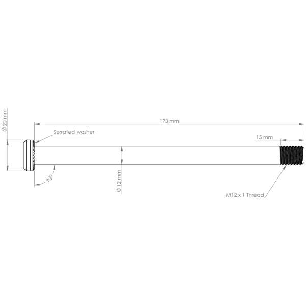 Burgtec Santa Cruz Rear Axles 173.7mm 3 Burgtec Santa Cruz Rear Axles 173.7mm - Image 3