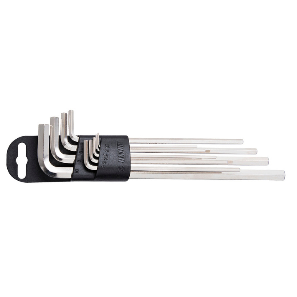 Unior Set of Hexagon Wrenches, Long Type On Plastic Clip Metric 2 Unior Set of Hexagon Wrenches, Long Type On Plastic Clip Metric - Image 2