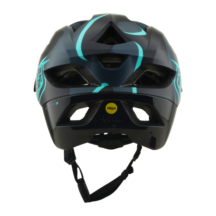 TROY LEE DESIGNS - FLOWLINE SE AS HELMET BADGE CARBON / REAL TEAL