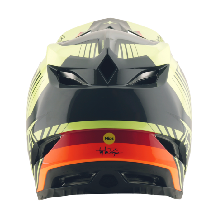 TROY LEE DESIGNS - D4 AS POLYACRYLITE HELMET QUALIFER BLACK / YELLOW