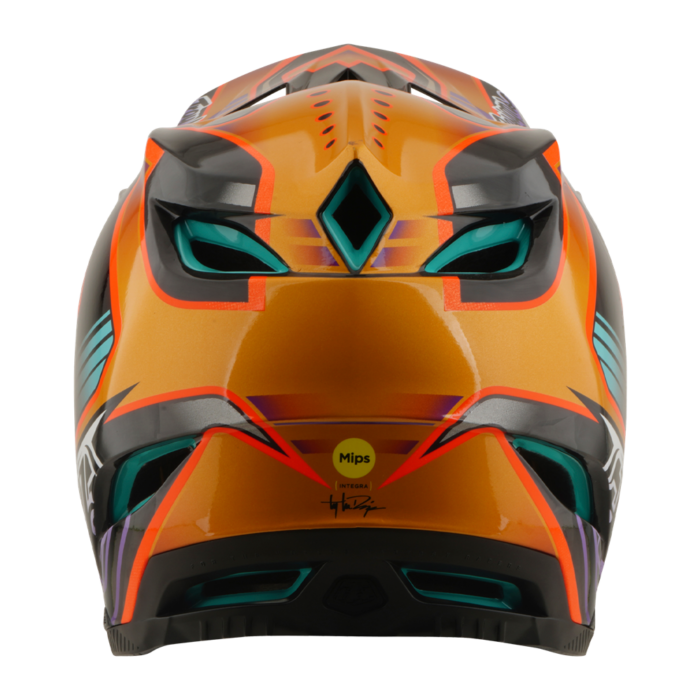 TROY LEE DESIGNS - D4 AS CARBON HELMET CREST GOLD 4 TROY LEE DESIGNS - D4 AS CARBON HELMET CREST GOLD