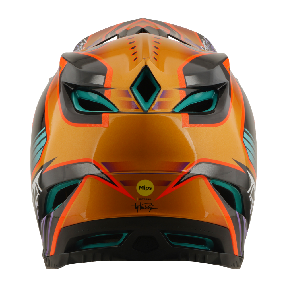 TROY LEE DESIGNS - D4 AS CARBON HELMET CREST GOLD 2 TROY LEE DESIGNS - D4 AS CARBON HELMET CREST GOLD - Image 2