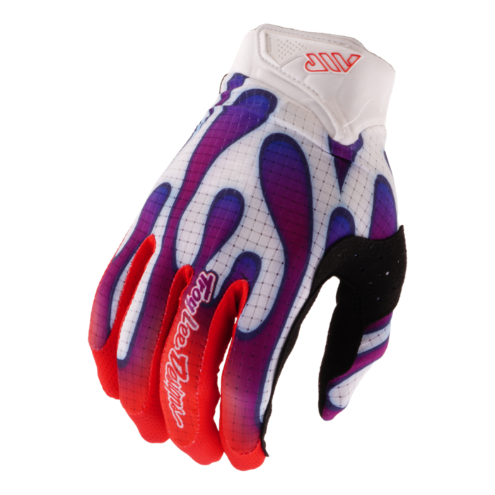 TROY LEE DESIGNS - AIR GLOVE OVERSPRAY WHITE / VIOLET 3 TROY LEE DESIGNS - AIR GLOVE OVERSPRAY WHITE / VIOLET