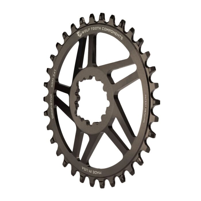 WOLF TOOTH - SRAM DM DROP-STOP CHAINRING - BOOST 4 WOLF TOOTH - SRAM DM DROP-STOP CHAINRING - BOOST