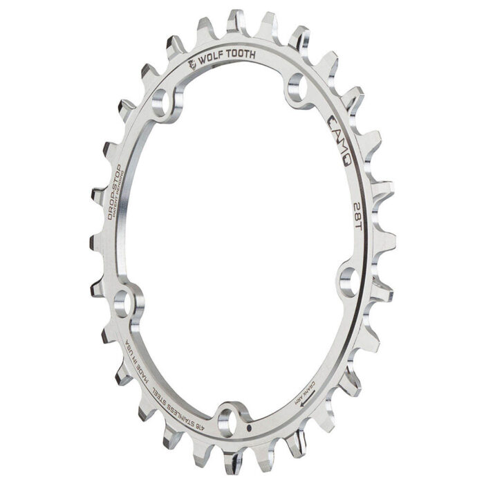 WOLF TOOTH - CAMO DROP-STOP CHAINRING - STAINLESS 6 WOLF TOOTH - CAMO DROP-STOP CHAINRING - STAINLESS