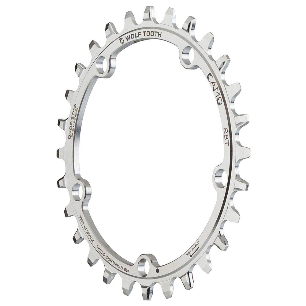 WOLF TOOTH - CAMO DROP-STOP CHAINRING - STAINLESS 3 WOLF TOOTH - CAMO DROP-STOP CHAINRING - STAINLESS - Image 3