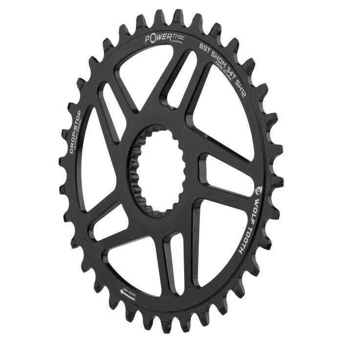 WOLF TOOTH - SHIMANO DM OVAL DROP-STOP CHAINRING - BOOST - SHIMANO HG+ 6 WOLF TOOTH - SHIMANO DM OVAL DROP-STOP CHAINRING - BOOST - SHIMANO HG+