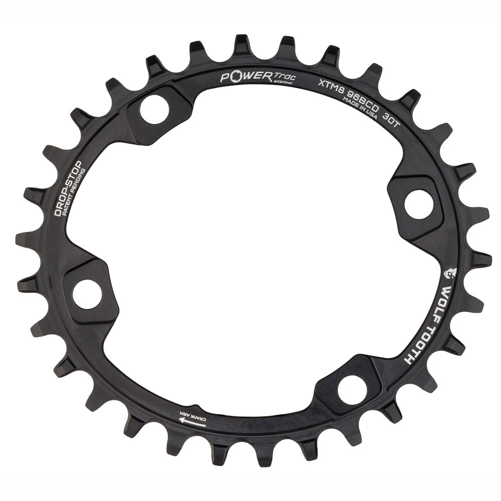 WOLF TOOTH - 96 BCD XT M8000 OVAL DROP-STOP CHAINRING 3 WOLF TOOTH - 96 BCD XT M8000 OVAL DROP-STOP CHAINRING - Image 3
