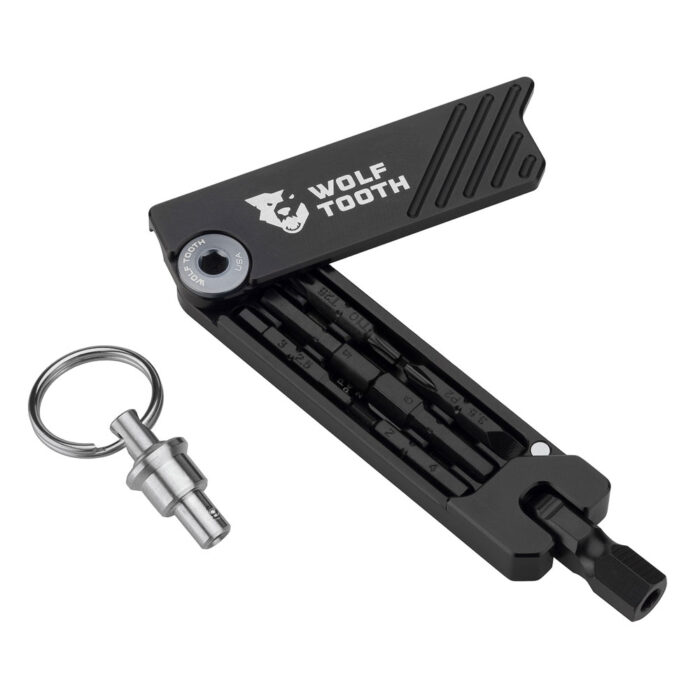 WOLF TOOTH - 6-BIT HEX WRENCH MULTI-TOOL WITH KEYCHAIN 18 WOLF TOOTH - 6-BIT HEX WRENCH MULTI-TOOL WITH KEYCHAIN