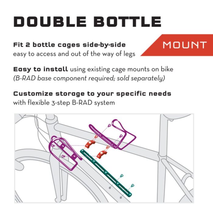 WOLF TOOTH - B-RAD Double Bottle Adapter 5 WOLF TOOTH - B-RAD Double Bottle Adapter