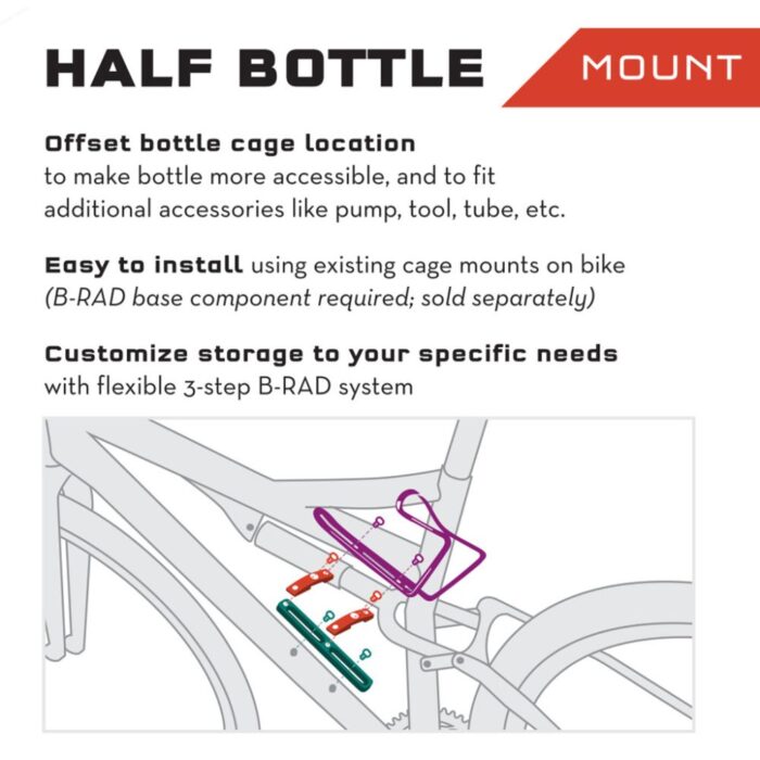 WOLF TOOTH - B-RAD HALF BOTTLE ADAPTER 5 WOLF TOOTH - B-RAD HALF BOTTLE ADAPTER
