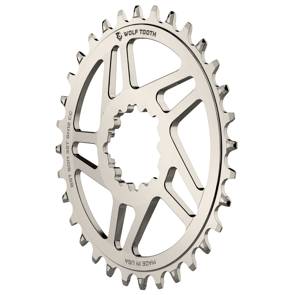 WOLF TOOTH - SRAM DM DROP-STOP CHAINRING - BOOST - SHIMANO HG+ 5 WOLF TOOTH - SRAM DM DROP-STOP CHAINRING - BOOST - SHIMANO HG+ - Image 5