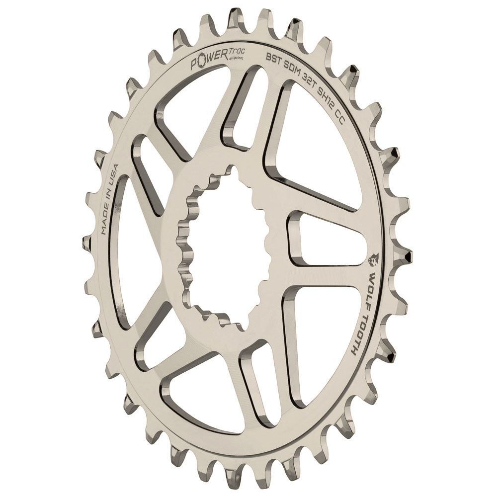 WOLF TOOTH - SRAM DM OVAL DROP-STOP CHAINRING - BOOST - SHIMANO HG+ 3 WOLF TOOTH - SRAM DM OVAL DROP-STOP CHAINRING - BOOST - SHIMANO HG+ - Image 3