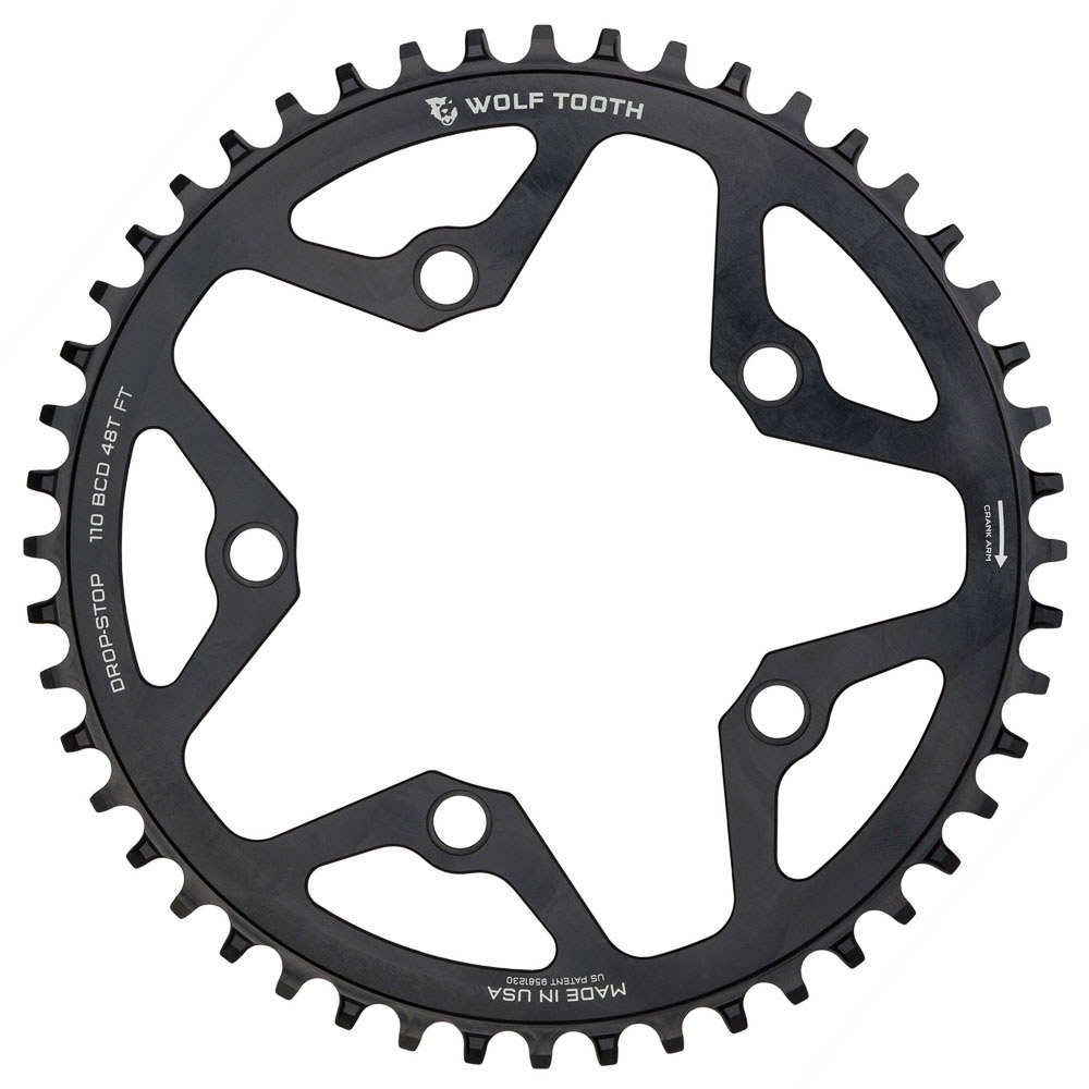WOLF TOOTH - 110 x 5 BCD GRAVEL / CX / ROAD DROP-STOP CHAINRINGS 8 WOLF TOOTH - 110 x 5 BCD GRAVEL / CX / ROAD DROP-STOP CHAINRINGS - Image 8