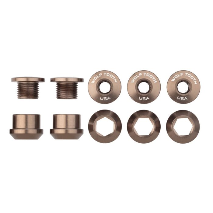 WOLF TOOTH - 6MM CHAINRING BOLTS FOR 1X - 5PCS 21 WOLF TOOTH - 6MM CHAINRING BOLTS FOR 1X - 5PCS