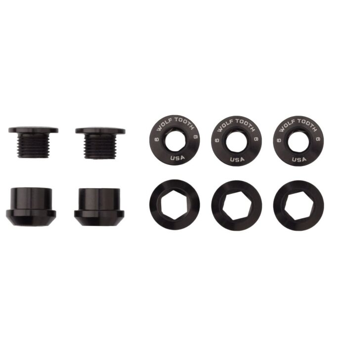 WOLF TOOTH - 6MM CHAINRING BOLTS FOR 1X - 5PCS 14 WOLF TOOTH - 6MM CHAINRING BOLTS FOR 1X - 5PCS