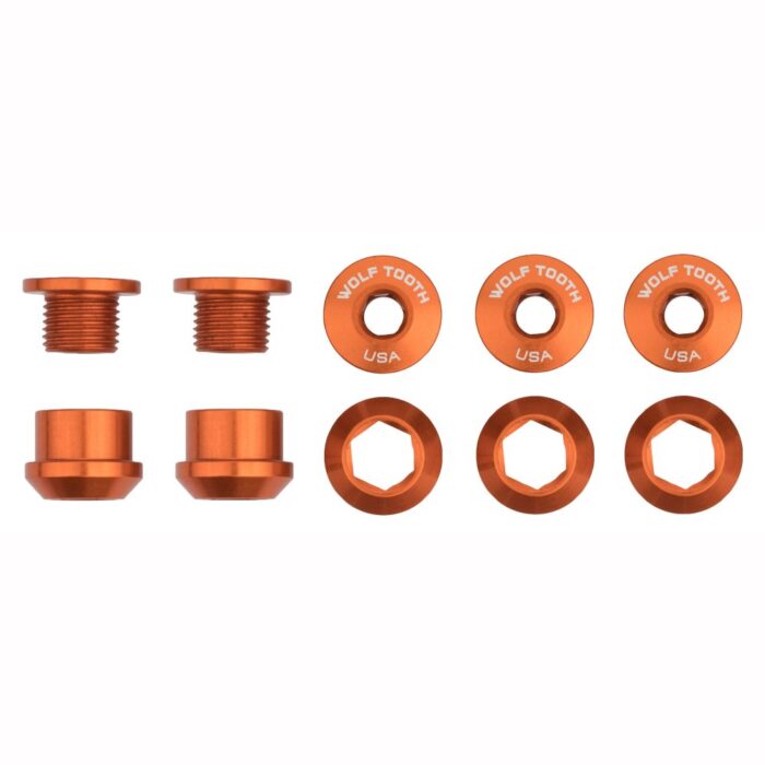 WOLF TOOTH - 6MM CHAINRING BOLTS FOR 1X - 5PCS 15 WOLF TOOTH - 6MM CHAINRING BOLTS FOR 1X - 5PCS