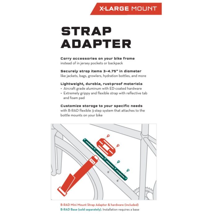 WOLF TOOTH - B-RAD Accessory XL Strap Mount 5 WOLF TOOTH - B-RAD Accessory XL Strap Mount