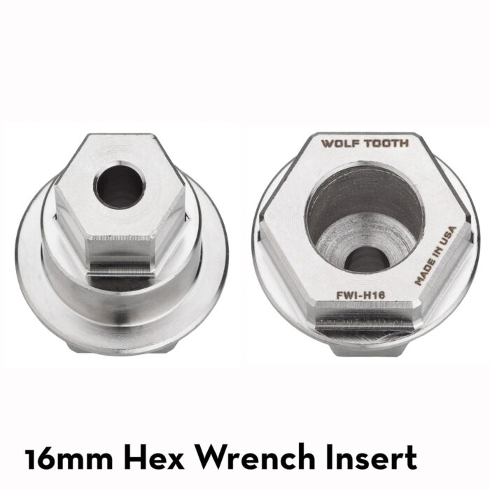 WOLF TOOTH - Pack Wrench + Inserts Kit - Ultralight BB Wrench + 1" Hex Inserts 12 WOLF TOOTH - Pack Wrench + Inserts Kit - Ultralight BB Wrench + 1" Hex Inserts