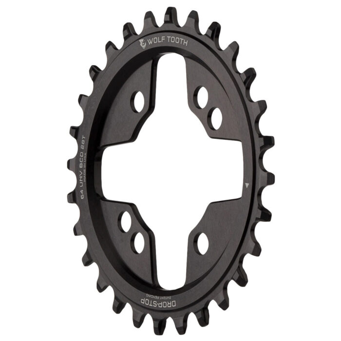 WOLF TOOTH - 64 BCD DROP-STOP CHAINRING 4 WOLF TOOTH - 64 BCD DROP-STOP CHAINRING