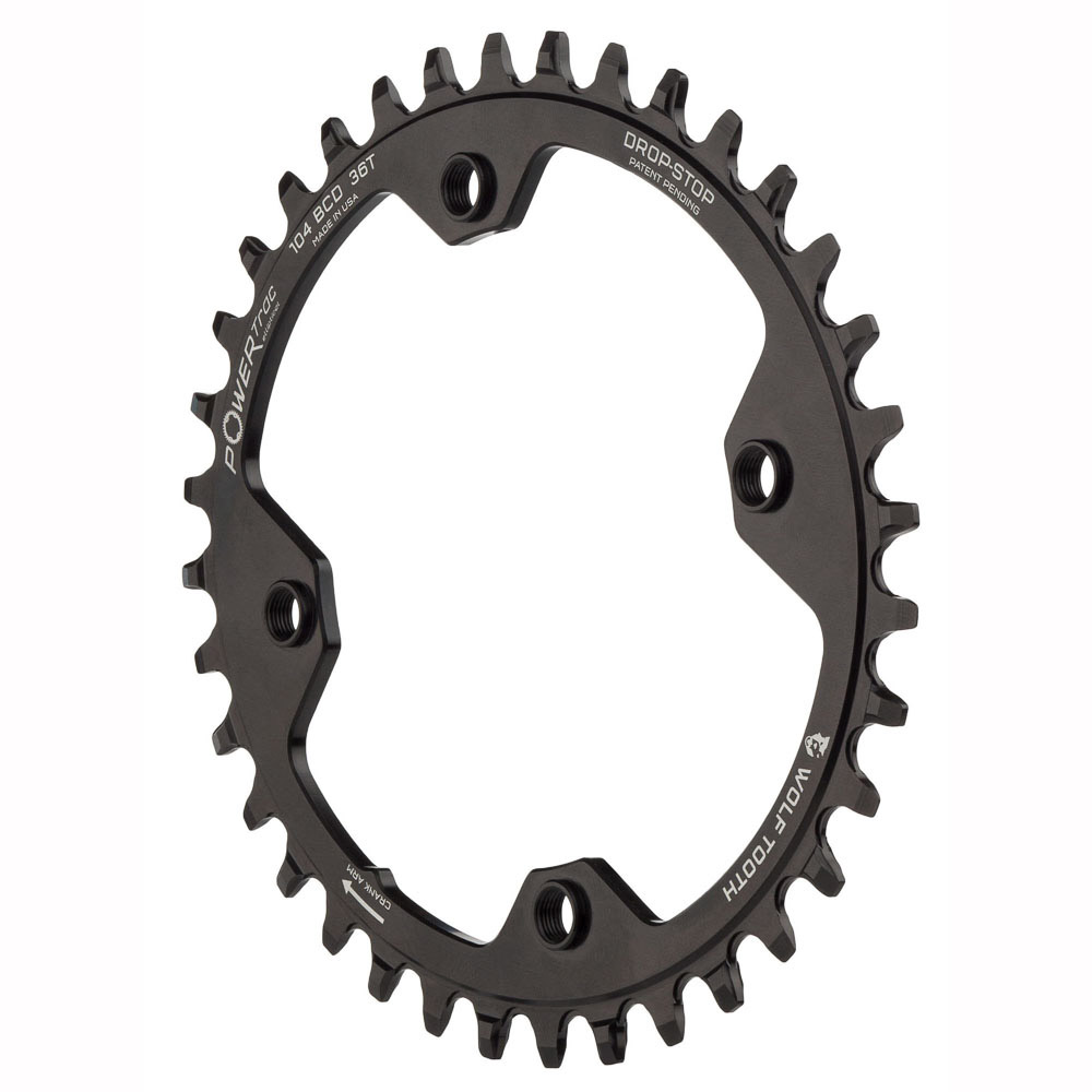 WOLF TOOTH - 104 BCD OVAL DROP-STOP B CHAINRING 2 WOLF TOOTH - 104 BCD OVAL DROP-STOP B CHAINRING - Image 2