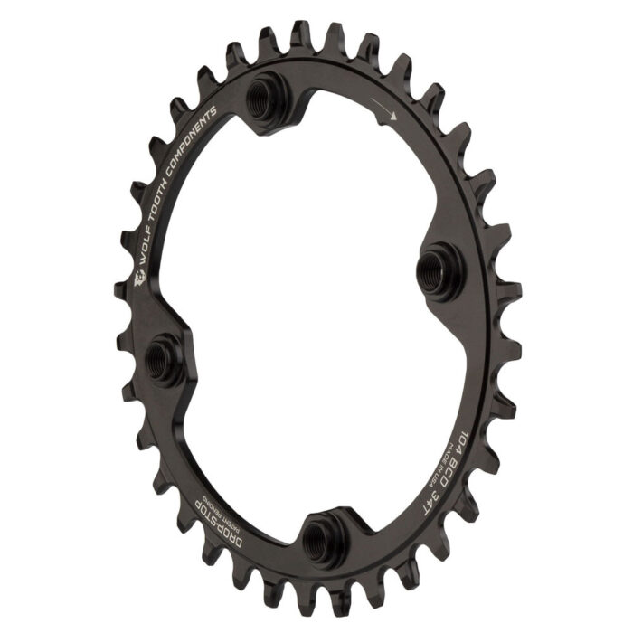 WOLF TOOTH - 104 BCD OVAL DROP-STOP B CHAINRING 7 WOLF TOOTH - 104 BCD OVAL DROP-STOP B CHAINRING