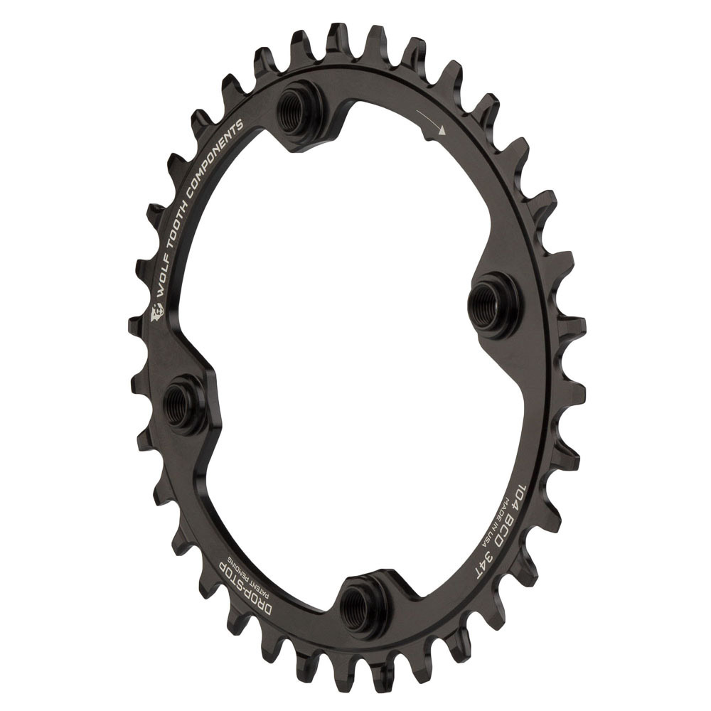 WOLF TOOTH - 104 BCD OVAL DROP-STOP B CHAINRING 3 WOLF TOOTH - 104 BCD OVAL DROP-STOP B CHAINRING - Image 3