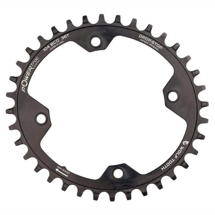 WOLF TOOTH - 104 BCD OVAL DROP-STOP B CHAINRING 8 WOLF TOOTH - 104 BCD OVAL DROP-STOP B CHAINRING