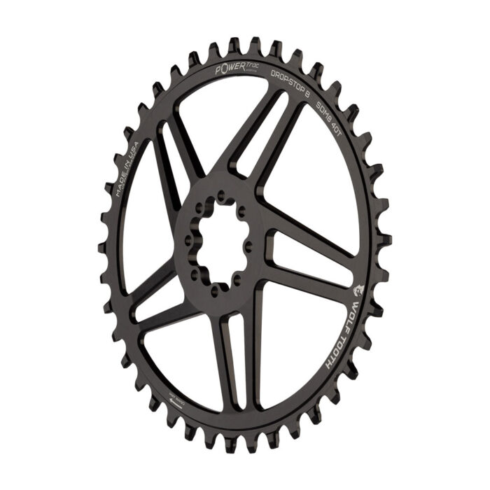 WOLF TOOTH - SRAM 8-BOLT DM ROAD/GRAVEL OVAL DROP-STOP CHAINRING