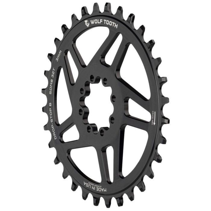 WOLF TOOTH - SRAM DM MTB 8-BOLT DROP-STOP B CHAINRING - 3MM OFFSET 7 WOLF TOOTH - SRAM DM MTB 8-BOLT DROP-STOP B CHAINRING - 3MM OFFSET