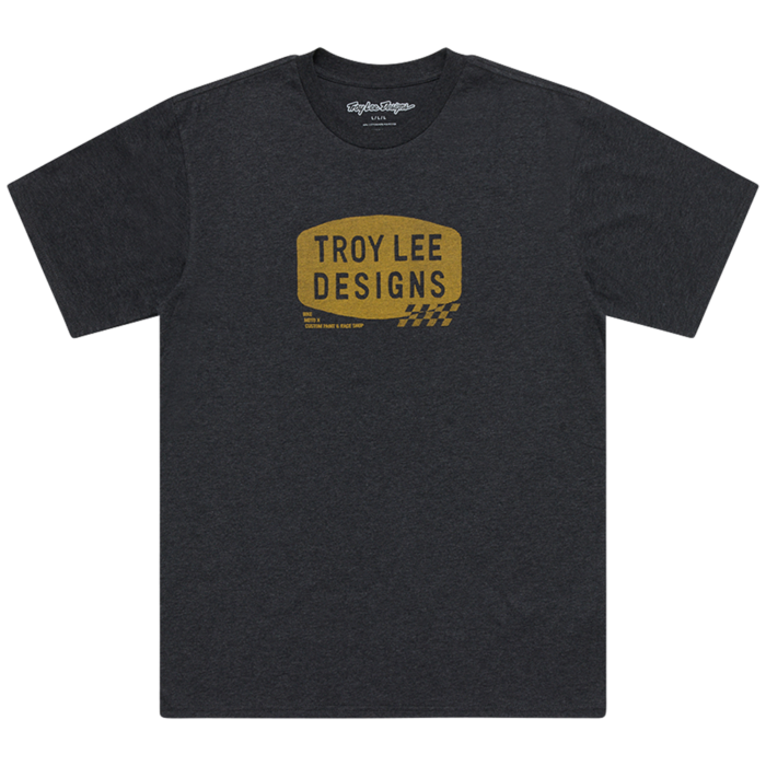 Troy Lee Designs - Short Sleeve Tee Stamp Black Heather