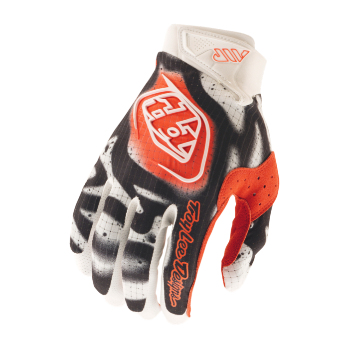 TROY LEE DESIGNS - AIR GLOVE MEMBRANE WHITE / INFRA RED 3 TROY LEE DESIGNS - AIR GLOVE MEMBRANE WHITE / INFRA RED