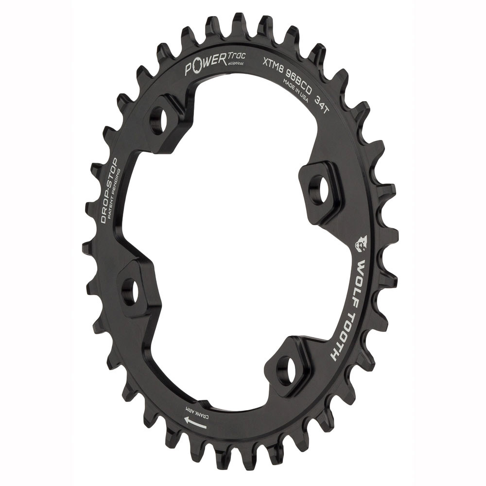 WOLF TOOTH - 96BCD Elliptical Chainring for XT M8000 for Shimano 12 spd - 32T 2 WOLF TOOTH - 96BCD Elliptical Chainring for XT M8000 for Shimano 12 spd - 32T - Image 2