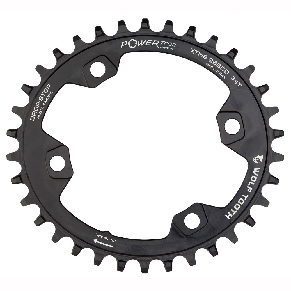 WOLF TOOTH - 96BCD Elliptical Chainring for XT M8000 for Shimano 12 spd - 32T 3 WOLF TOOTH - 96BCD Elliptical Chainring for XT M8000 for Shimano 12 spd - 32T - Image 3
