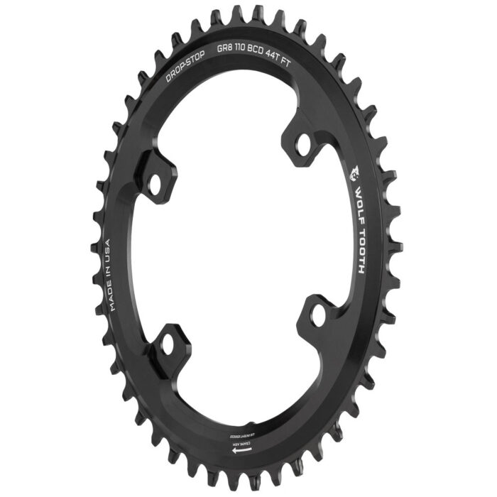 WOLF TOOTH - SHIMANO GRX 1X DROP-STOP ST CHAINRING - 110 x 4 BCD - SHIMANO HG+ 4 WOLF TOOTH - SHIMANO GRX 1X DROP-STOP ST CHAINRING - 110 x 4 BCD - SHIMANO HG+