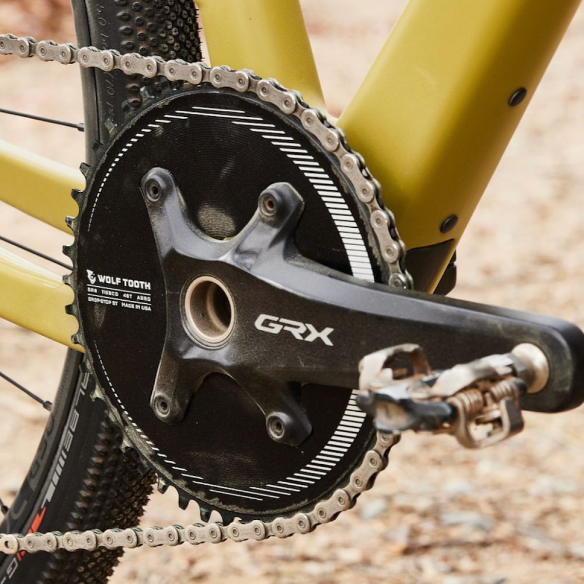 WOLF TOOTH - SHIMANO GRX AERO 1X DROP-STOP ST CHAINRING - 110 x 4 BCD - SHIMANO HG+ 4 WOLF TOOTH - SHIMANO GRX AERO 1X DROP-STOP ST CHAINRING - 110 x 4 BCD - SHIMANO HG+ - Image 4