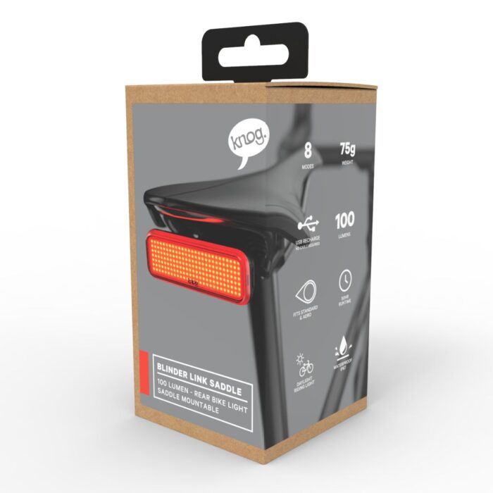 Knog Light, Blinder Link - Saddle Mount 19 Knog Light, Blinder Link - Saddle Mount
