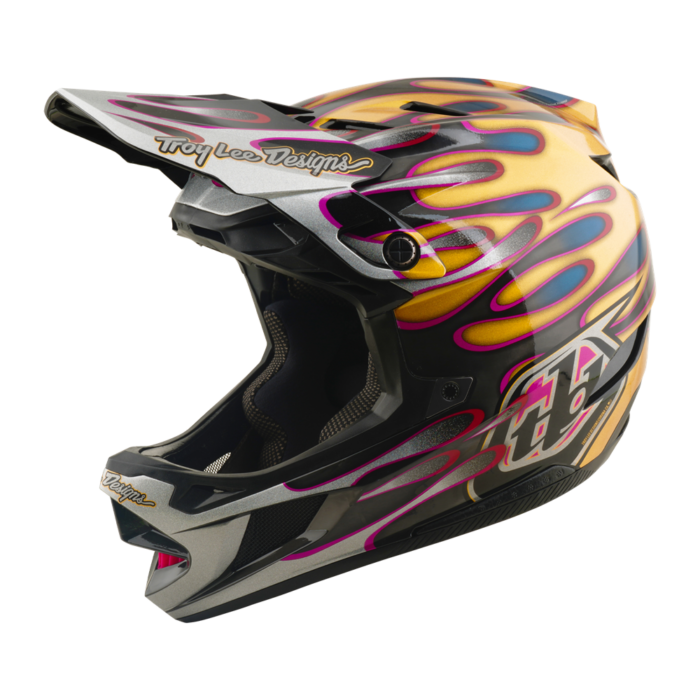 Troy Lee Designs - D4 AS Carbon Helmet Overspray Gold / Black