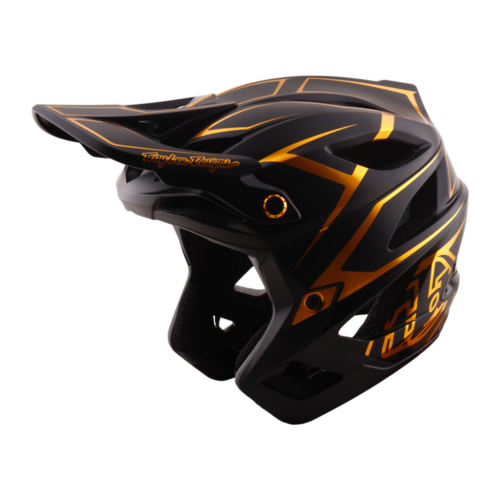 Troy Lee Designs Stage Stunt MIPS Helmet in Pinstripe Black