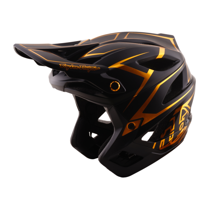 TROY LEE DESIGNS - STAGE STUNT AS HELMET PINSTRIPE BLACK