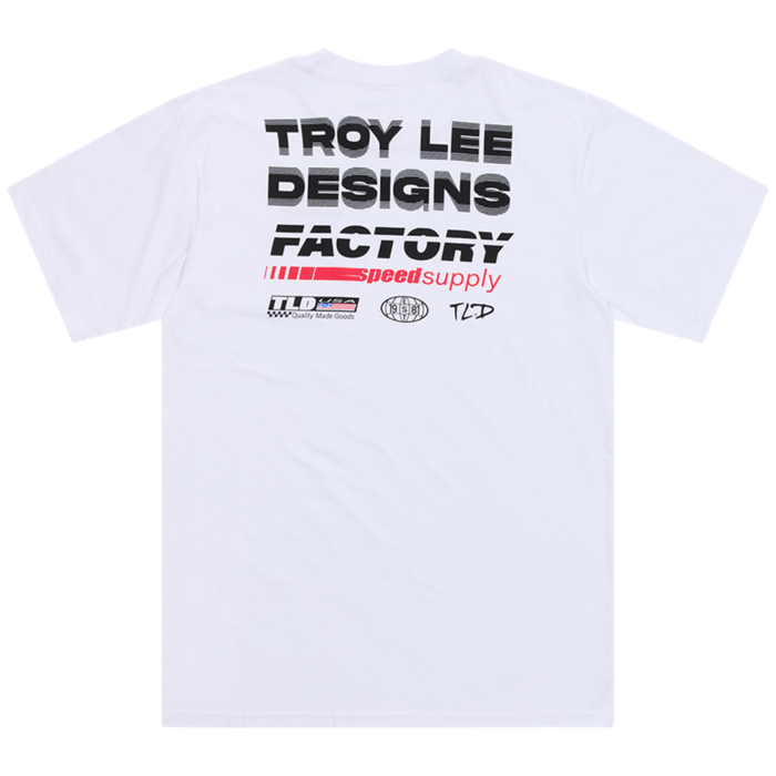 TROY LEE DESIGNS - SHORT SLEEVE TEE FACTORY WHITE 4 TROY LEE DESIGNS - SHORT SLEEVE TEE FACTORY WHITE