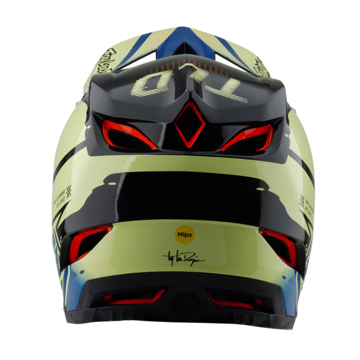 TROY LEE DESIGNS - D4 AS COMPOSITE HELMET DRIP GLO YELLOW
