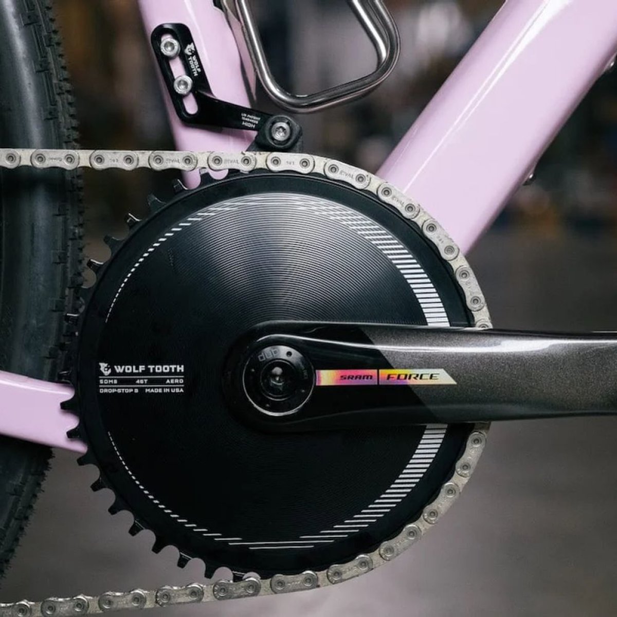 WOLF TOOTH - SRAM 8-BOLT DM AERO DROP-STOP CHAINRING 4 WOLF TOOTH - SRAM 8-BOLT DM AERO DROP-STOP CHAINRING - Image 4