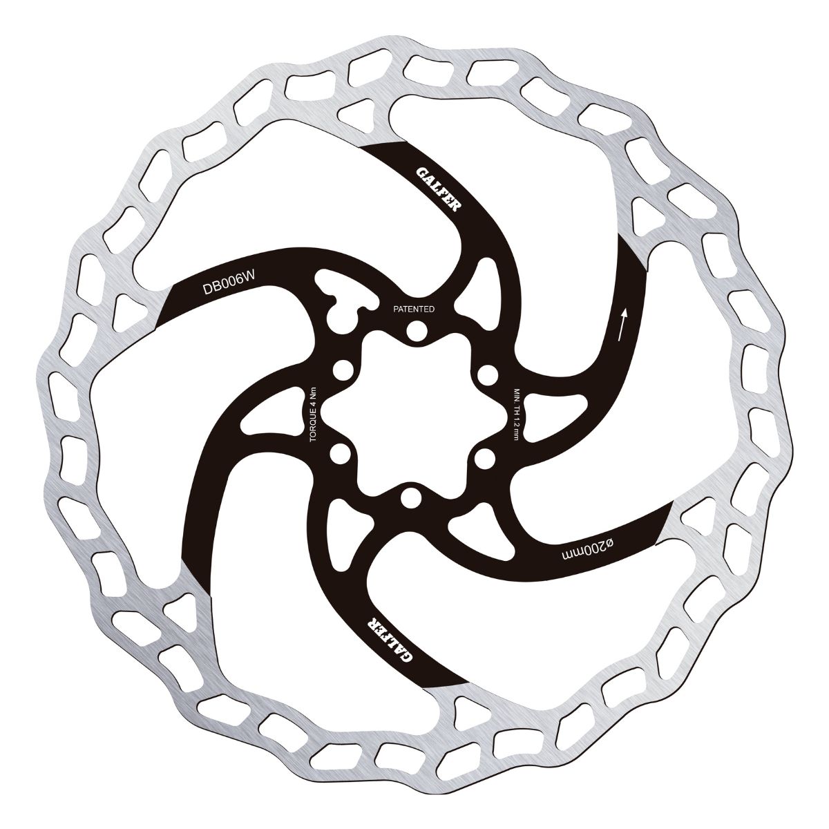 GALFER - MTB WAVE DISC ROTOR - 6-BOLT 4 GALFER - MTB WAVE DISC ROTOR - 6-BOLT - Image 4