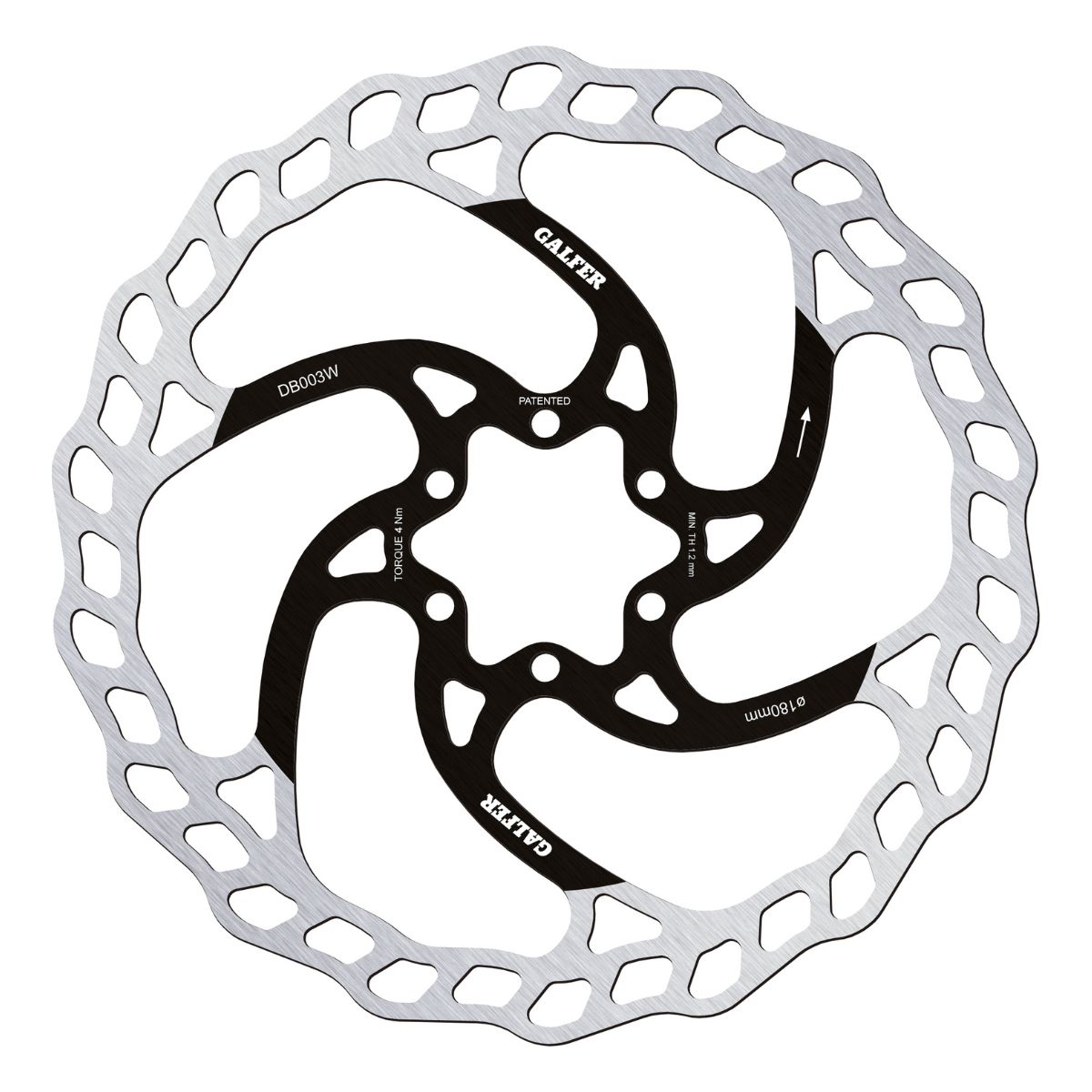 GALFER - MTB WAVE DISC ROTOR - 6-BOLT 3 GALFER - MTB WAVE DISC ROTOR - 6-BOLT - Image 3