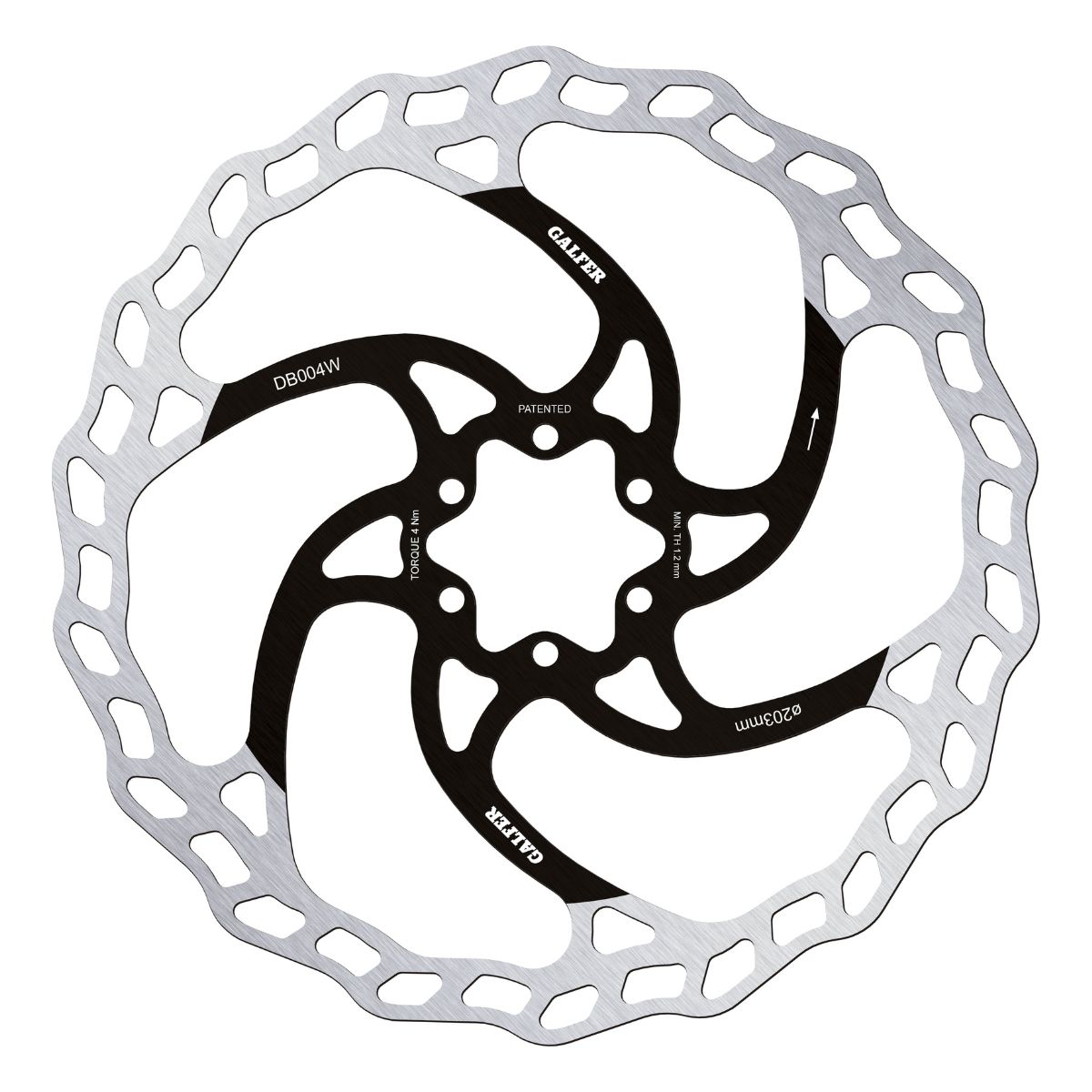 GALFER - MTB WAVE DISC ROTOR - 6-BOLT 2 GALFER - MTB WAVE DISC ROTOR - 6-BOLT - Image 2